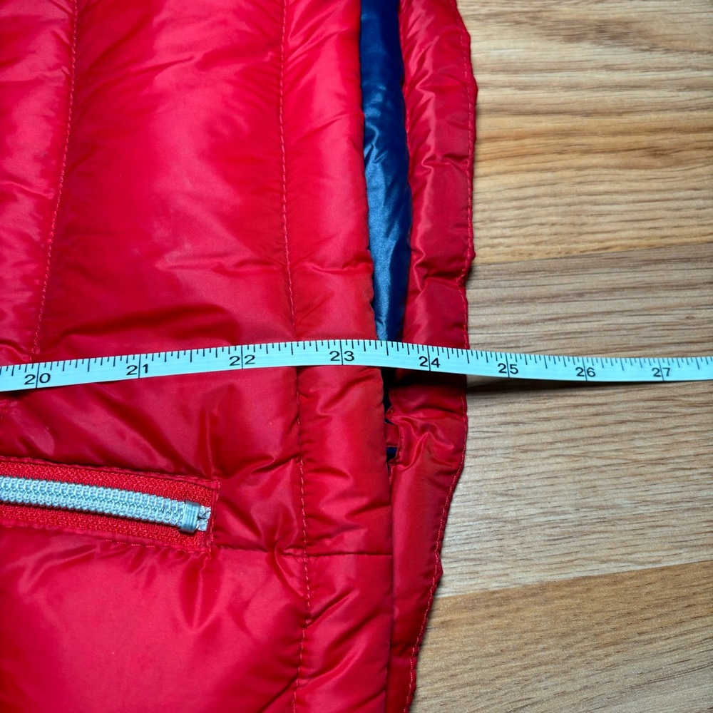 Tommy Hilfiger Jacket Womens Small Red Full Zip Packable Down Puffer Coat - Picture 9 of 9